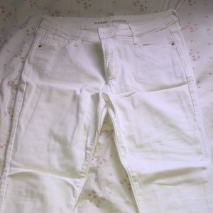 White Mid-Rise Skinny Jeans Rockstar Old Navy